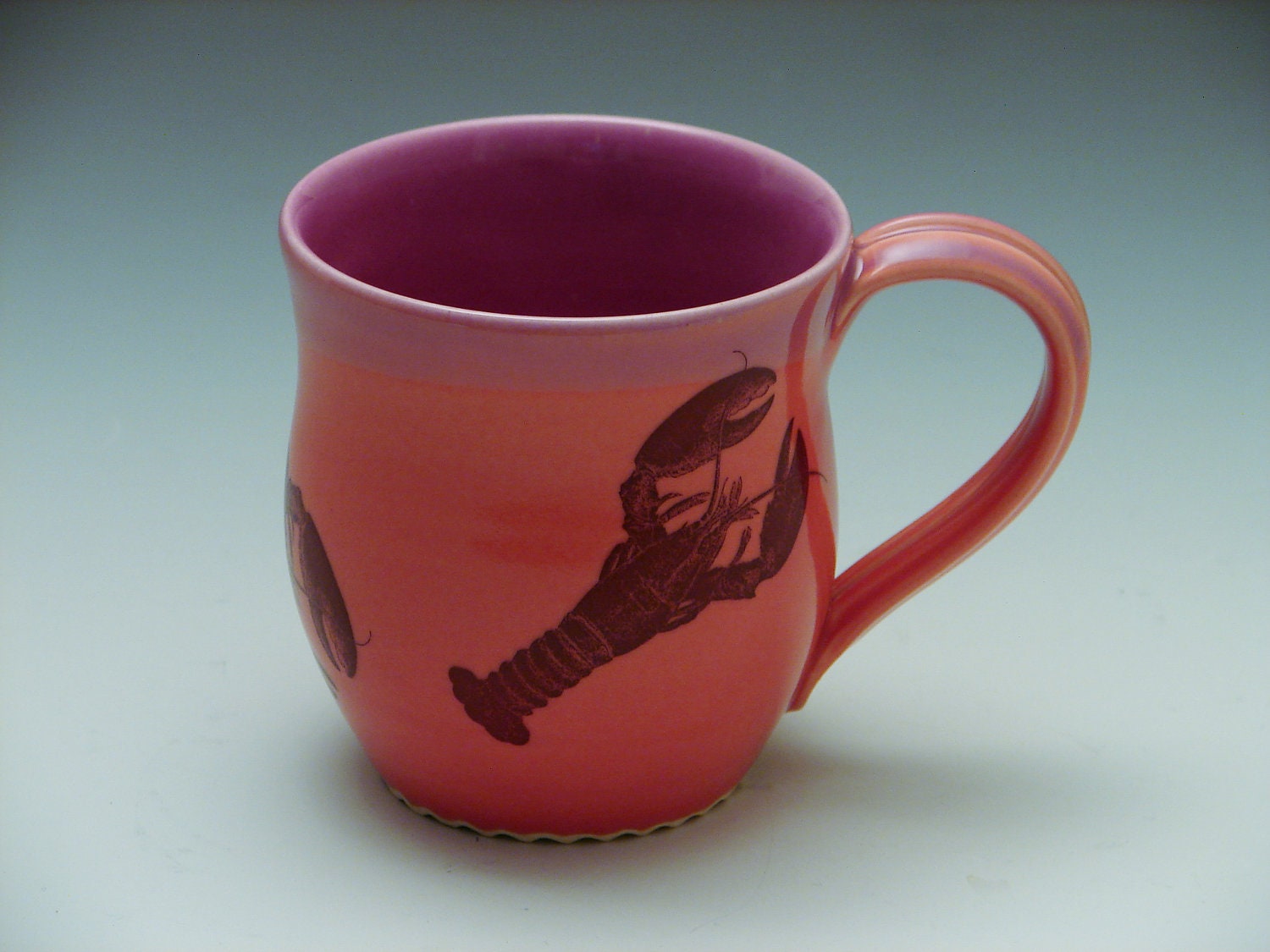 Lobster Mug / Red Pottery