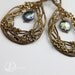 Twigs with flowers - earrings