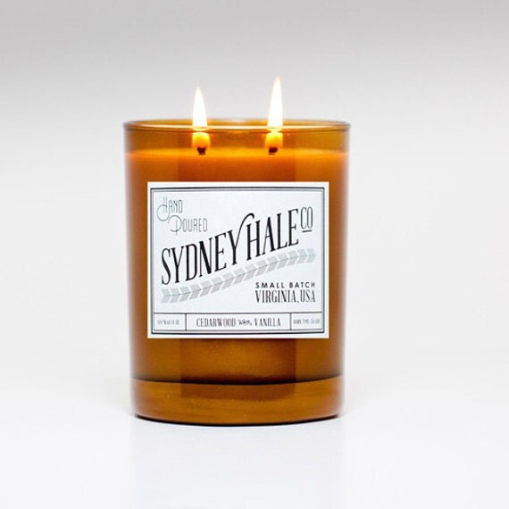 soy candle - CEDARWOOD and VANILLA