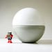 Reserved for Nancy - Do Not Buy - Mid Century Modern Glass Globe Lamp - Glass Ball - Italy