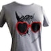 Heart Sunglasses Kitty Meow Cat Ladies T Shirt - (Available in sizes S, M, L, XL, 2XL)