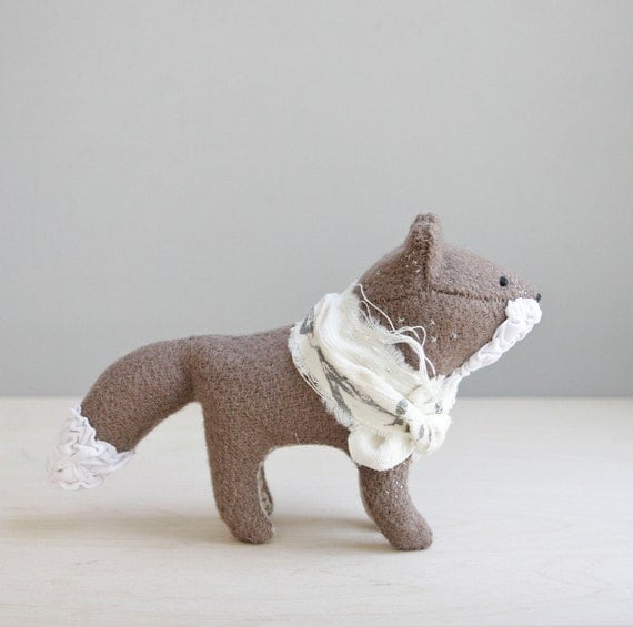 RESERVED / quick brown fox / soft sculpture animal