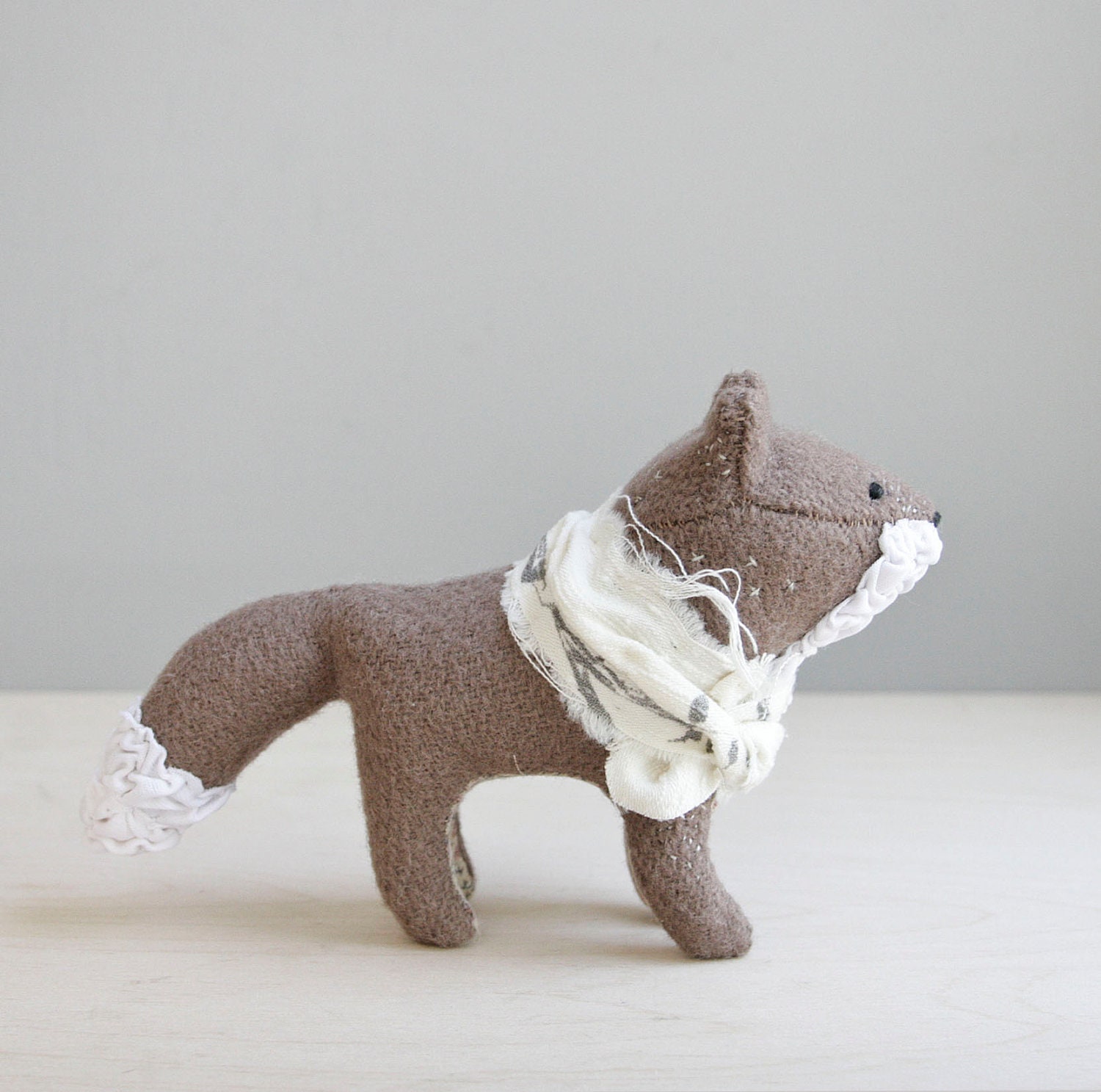 RESERVED / quick brown fox / soft sculpture animal