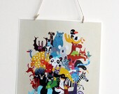 Lama and the others A3 print
