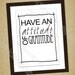 Attitude of Grattitude - Printable Digital Graphic Art Poster File