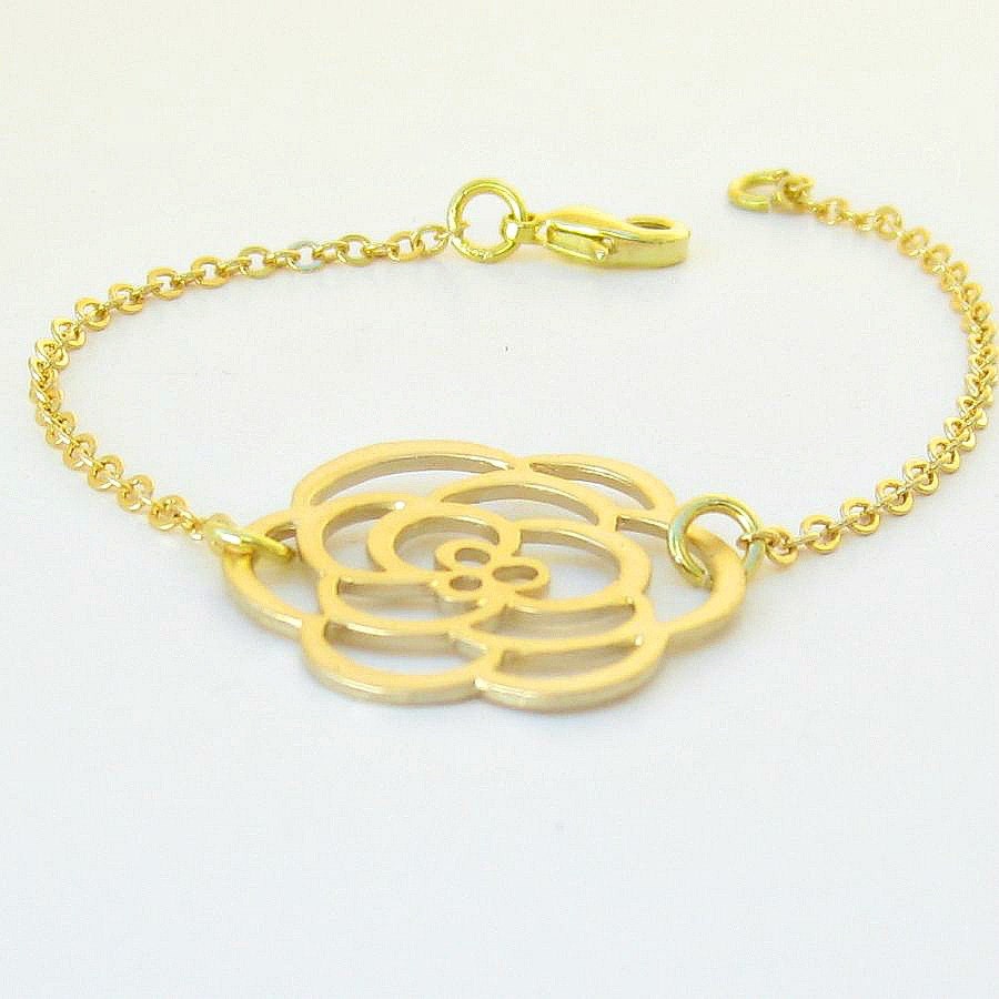 Golden Rose Bracelet, Flower