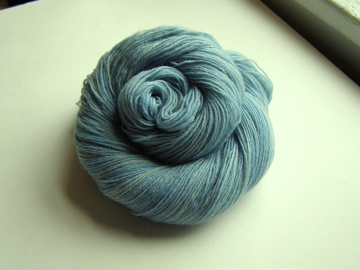 snapdragon light fingering - light blue