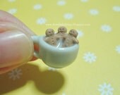 Miniature Gingerbread Men Milk Jacuzzi - MADE TO ORDER