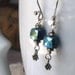Mystic Lapis Earrings Blue Lapis Lazuli Dangles Hill Tribes Oxidized Sterling Silver Gemstones Gift Box