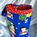 Knitting Bag, Betty Boop Christmas Cotton Print Rare, Sexy Santa Betty, Drawstring Knitting Bag, Padded, Lined, Pockets, Gr8 Gift