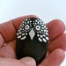 owl - painted stone - small size