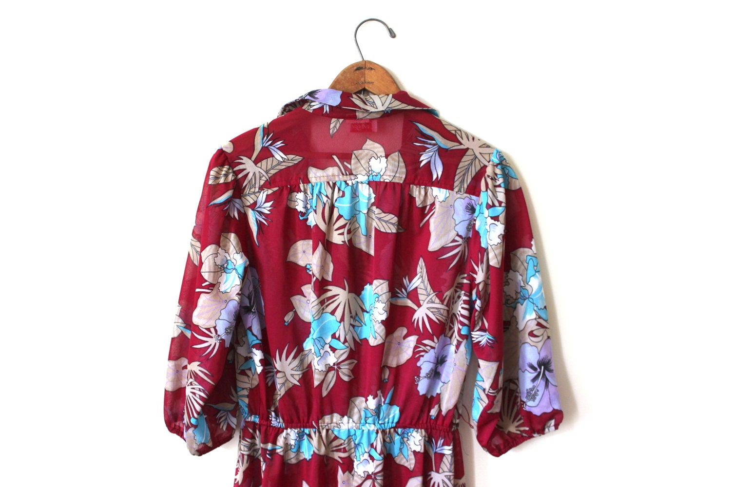 vintage SHEER floral day dress.