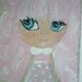 Hand Painted Doll Portrait Dollhouse Miniature Painting