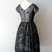 1950s dress / 50s black dress / Grand Illusion dress