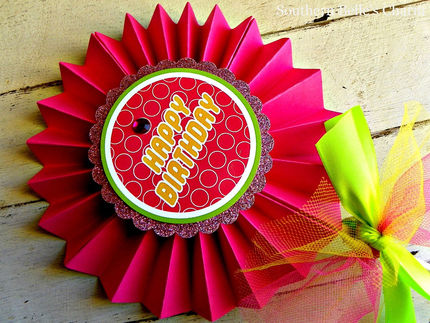 Girl Building Blocks Pinwheel Centerpiece...Set of 1 Pinwheel Il_170x135