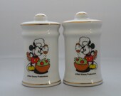 Vintage Salt and Pepper Shakers Disney