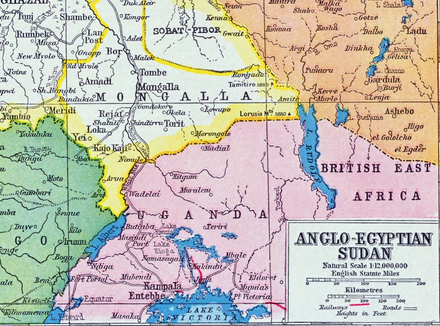 Antique Map Of Anglo Egyptian Sudan Inset By Bananastrudel