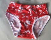 Briefs - Red Robots - Boys underwear sz 110/116 (5-6yrs)
