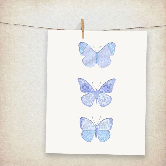 security envelope butterflies - 10x8" print
