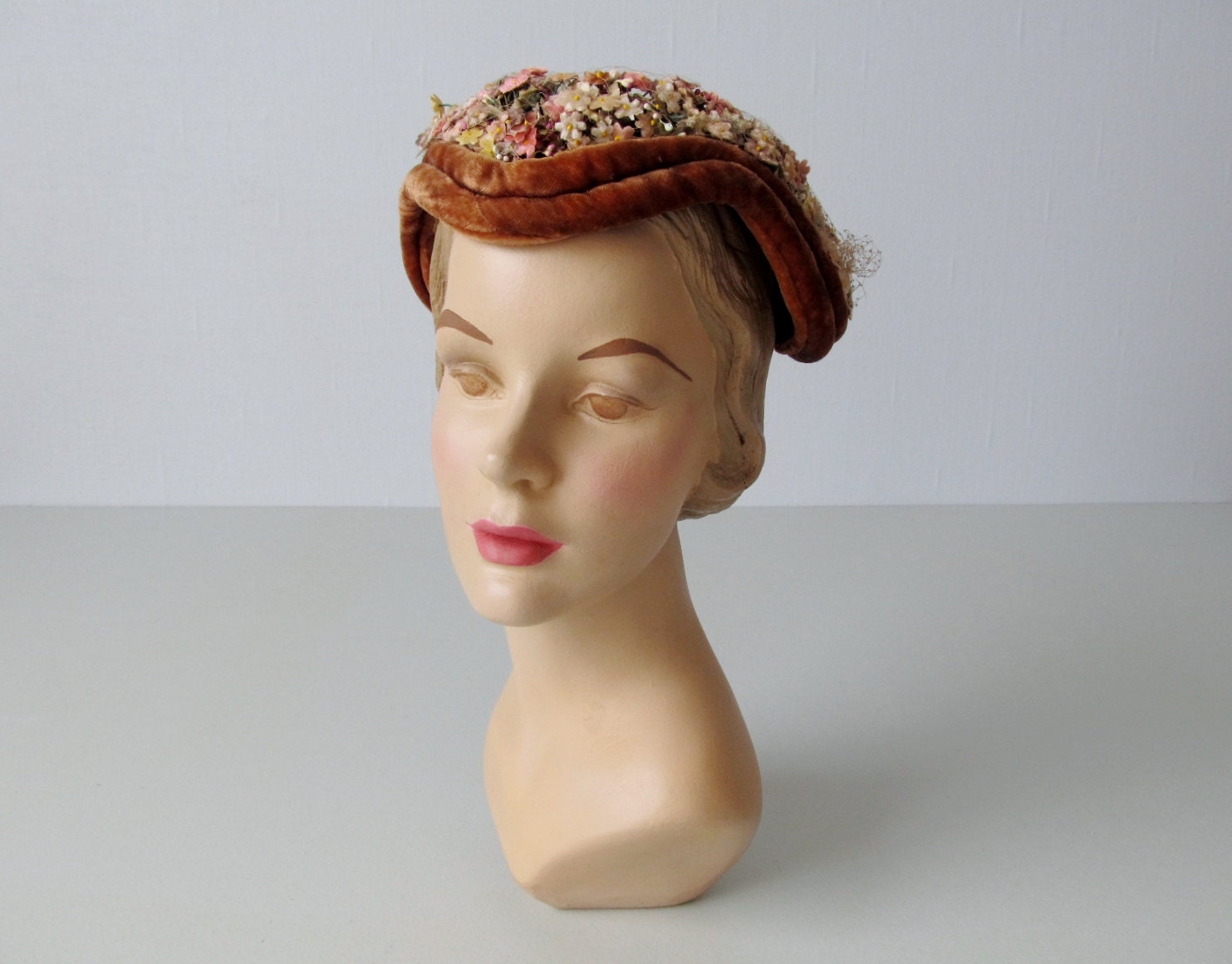 1950s Hat / 50s Hat / Toque / Sweet Nothings