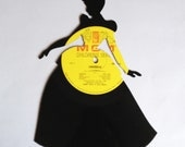 CINDERELLA silhouette made from vinyl record album