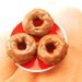 Donut Ring Miniature Food Jewelry Glazed Chocolate Donuts