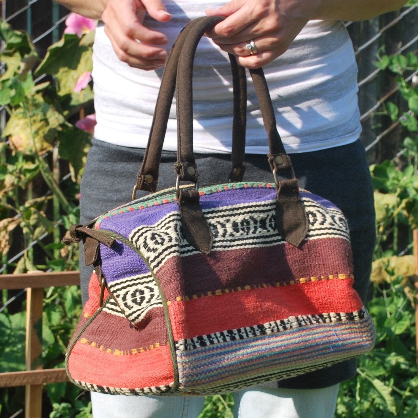 Vintage Ethnic Boho Blanket Bag