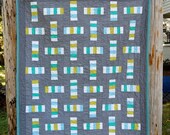 Max Modern Patchwork Child Toddler Baby Crib Quilt / Blanket - READY TO SHIP