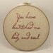 Pride & Prejudice Quote - Embroidery Hoop Art