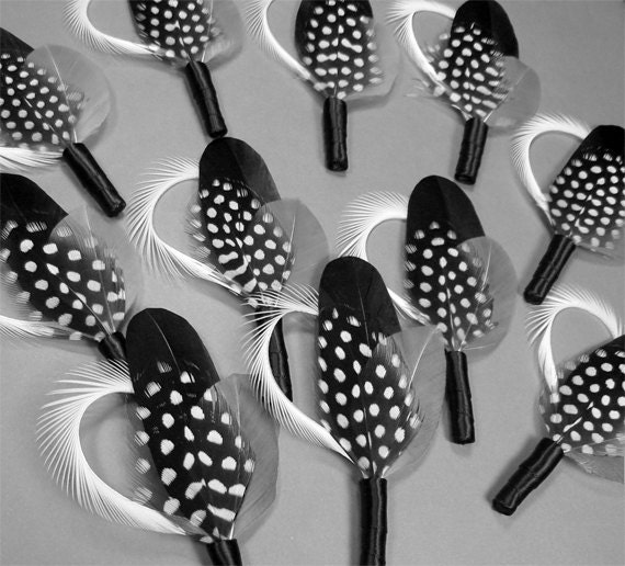 Black wedding boutonnieres for men gray feather boutineers groomsmen wedding boutineers grey wedding grooms boutonniere elegant lapel pin
