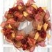Deco Mesh Wreath FALL Slim Screen Door Brown Gold Copper Fall Decor