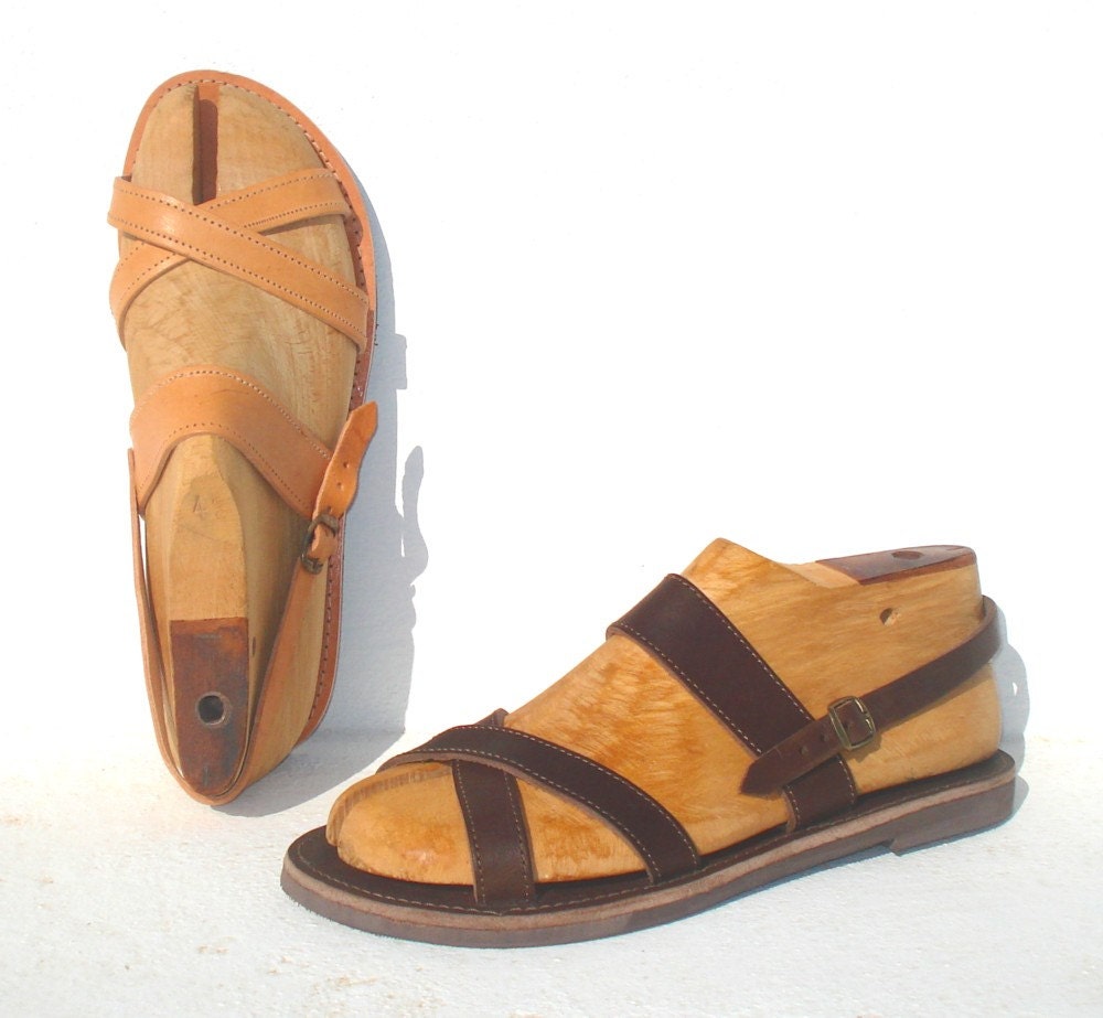 Greek handmade Roman leather sandals for men by AnaniasSandals