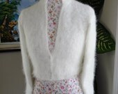 Ready to ship - Kate Middleton Angora Bolero/ bridal bolero/ Size Small