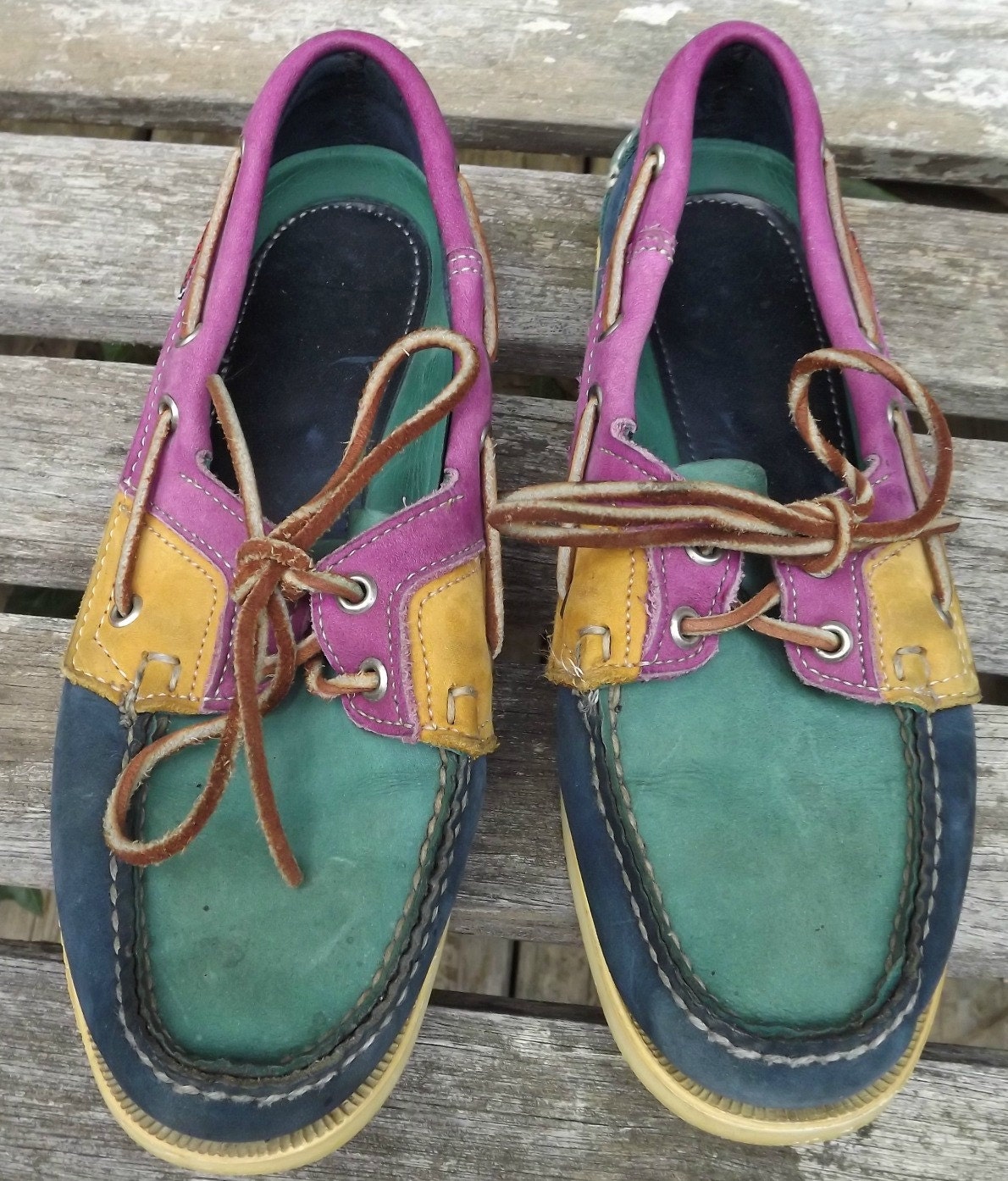 Reserved Ladies Colorful Sebago Docksides Boat Shoes Loafers Size 7.5