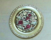 Silver plated Mosaic dish Repurposed - ReclaimedDesigns