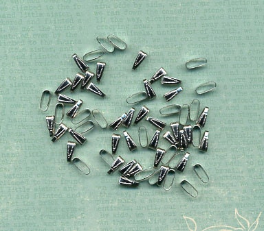 Pendant Bails - Antiqued Silver - Set of 100