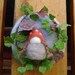 Waldorf Inspired Autumn  Wool picture - Brown plaited toadstool child