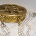 Lipstick Holder Ormolu 1950s Gold Filigree