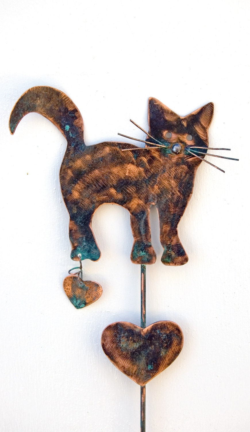 metal cat lawn ornaments
