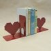 8 Bit Heart Metal Art Bookends - Free USA Shipping