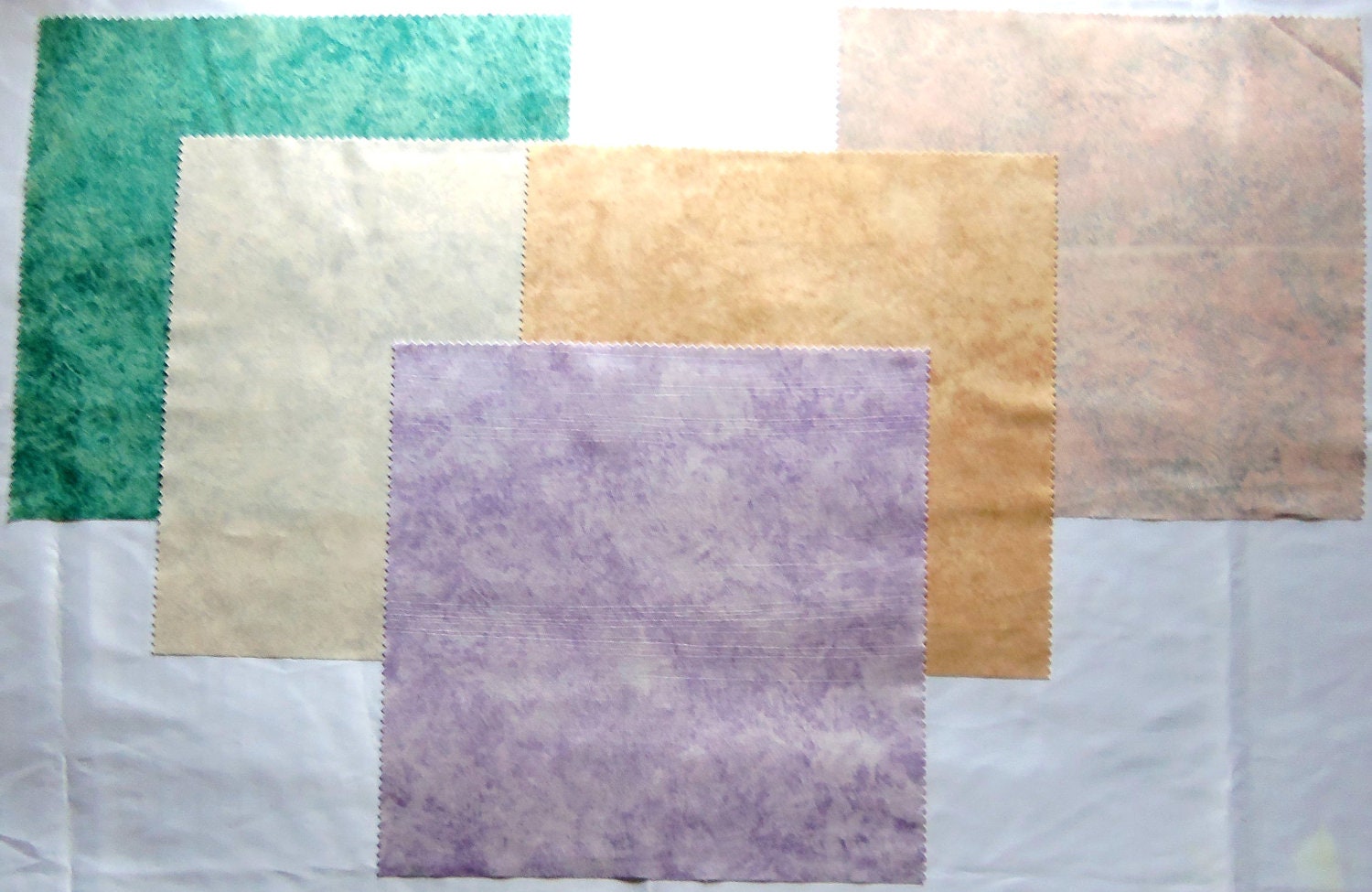 Chamois Fabric for Doll Making 5 pieces 14 inches by 14 inches