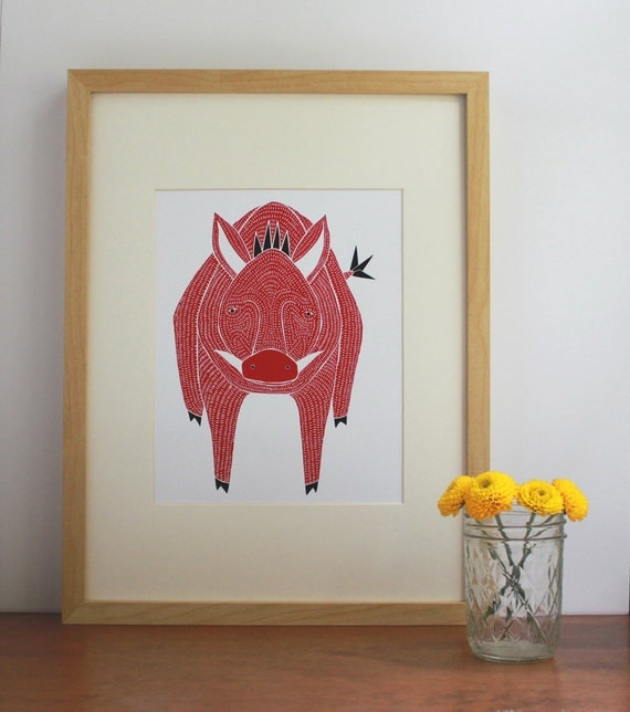 Limited Edition Razorback Print - Free US Shipping