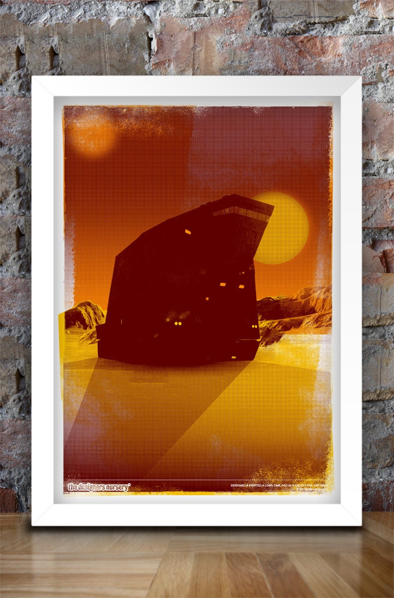 Star Wars Inspired Print (SANDCRAWLER) A3 - 2012