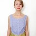 Vintage tank / blue denim crop top / size L