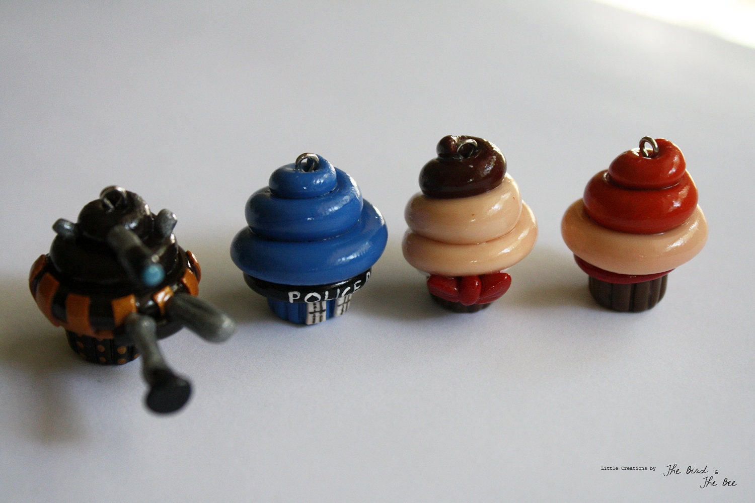 Dr Who Complete Cupcake Pendant Set