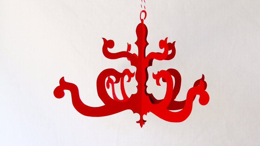 Paper Chandelier 3D Cut Out