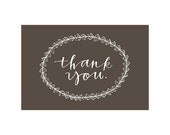 Illustrated Notecard // Ella Thank You // Single Card
