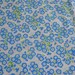 Vintage Bed Sheet - Blue and White Flowers - Twin Fitted