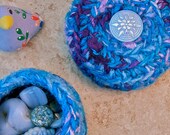 Cosmic Dream Box blue purple spiral holder Lavender Star Flower sparkle embellishment