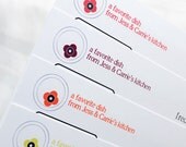 Custom Recipe Cards - Vintage Posie Dish Set of 12